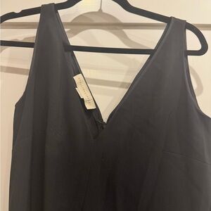 Stella McCartney Black V-Neck Sleeveless Dress